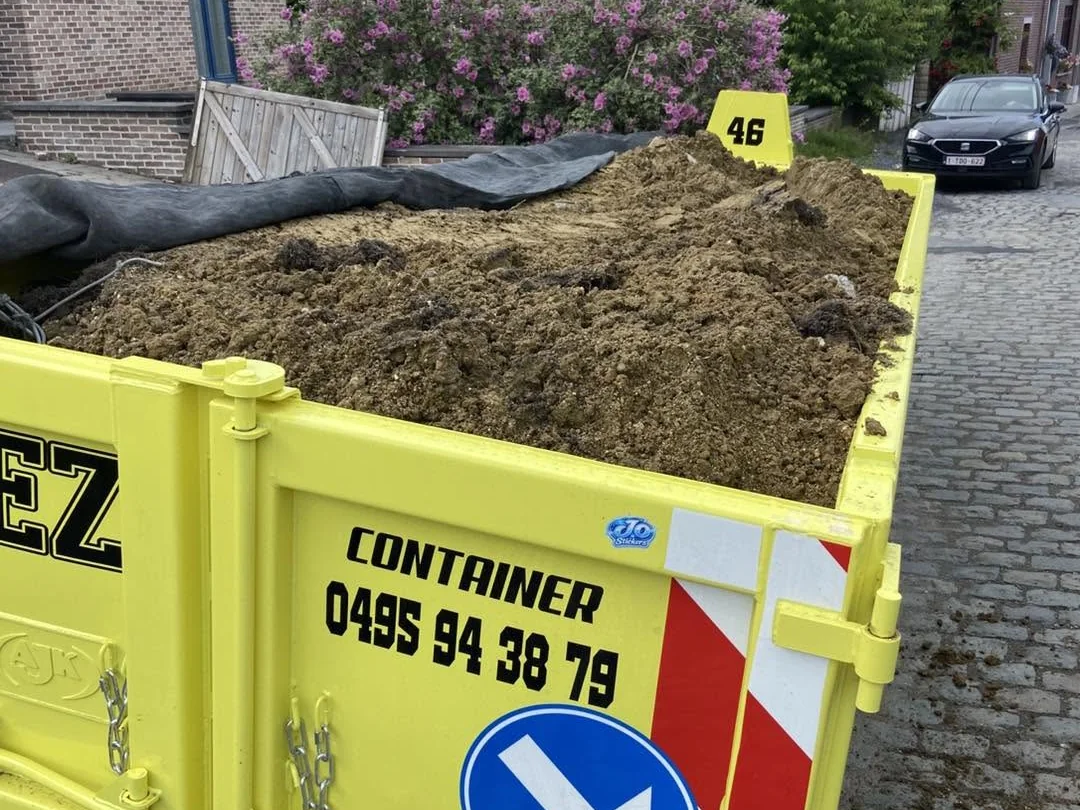 Évacuation de déchets de chantier